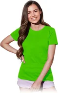 Koszulki i topy damskie - T-shirt damski zielony kiwi roz.XXL - miniaturka - grafika 1