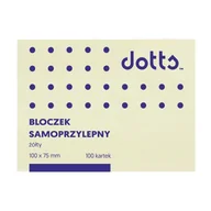 Gadżety  do biura - Karteczki samoprzylepne DOTTS 75x100mm 100k. - żółte - miniaturka - grafika 1