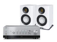Zestawy stereo - Yamaha R-N1000A (srebrny) + Carina BS243.4 (biały) - miniaturka - grafika 1