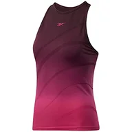 Koszulki i topy damskie - Reebok Damska koszulka bez szwu TS Ubf, bordowa/purpnk, M, Bordowy/Purpnk, M - miniaturka - grafika 1