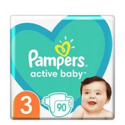 Pieluchy - Pampers Active Baby Giant Pack 3 Midi 90szt - miniaturka - grafika 1