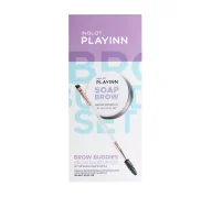Akcesoria i kosmetyki do stylizacji brwi - INGLOT PLAYINN BROW BUDDIES ZESTAW DO MAKIJAŻU BRWI - miniaturka - grafika 1