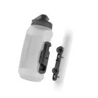 Shakery i bidony sportowe - Bidon Fidlock Twist 750 COMPACT transp. biały + Baza Bike 09676 - miniaturka - grafika 1
