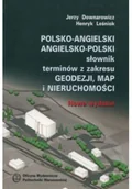Nauka - Polsko-angielski angielsko-polski słownik terminów z zakresu geodezji map i nieruchomości - miniaturka - grafika 1