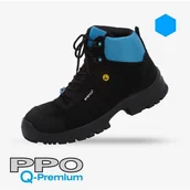 Obuwie robocze - TRZEWIKI BEZPIECZNE Z PODNOSKIEM KOMPOZYTOWYM I NIEMETALOWĄ WKŁADKĄ ANTYPRZEBICIOWĄ MODEL Q6, PN-EN ISO 20345, S3, CI, SRC, ESD - miniaturka - grafika 1