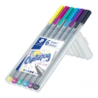 Przybory szkolne - Staedtler Cienkopis Triplus Galaxy 6 kolorów - miniaturka - grafika 1