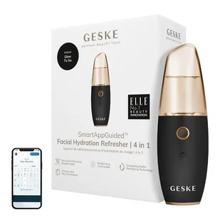 Geske, Nawliżacz do twarzy 4w1 z aplikacją, szary - Pozostałe urządzenia kosmetyczne - miniaturka - grafika 1