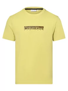 Calvin Klein - T-shirt męski, żółty|zielony - Koszulki męskie - miniaturka - grafika 1