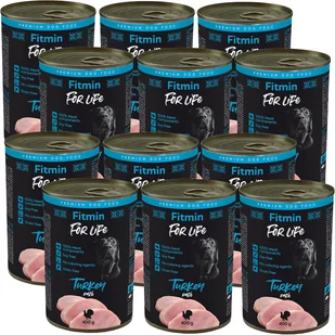 FITMIN For Life Turkey Indyk 12x400g - Mokra karma dla psów - miniaturka - grafika 1