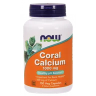 Suplementy naturalne - Now Foods Wapno Koralowe (Coral Calcium) - Wapno z Koralowca 1000 mg (100 kaps.) - miniaturka - grafika 1