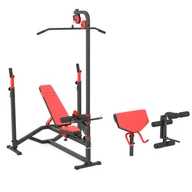 Ławki treningowe - Zestaw Ms41 Ławka Ze Stojakami + Wyciąg Górny I Dolny + Modlitewnik (Wsuwka) + Prasa Na Nogi - Marbo Sport - miniaturka - grafika 1