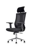 Fotele i krzesła biurowe - Angel Krzesło biurowe  Milano Czarny MILANO-8046FH BLACK - miniaturka - grafika 1