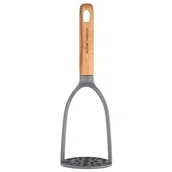 Pozostałe akcesoria kuchenne - Tłuczek do ziemniaków z drewnianym uchwytem szary 26 x 8,5 x 7,5 cm - miniaturka - grafika 1