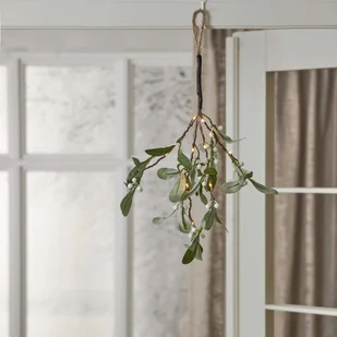 Dekoracja świąteczna Jemioła Led MISTEL 35 cm na baterie - Ozdoby bożonarodzeniowe - miniaturka - grafika 1