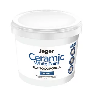 Farba Jeger Ceramic White Paint plamoodporna 2.5 l 5904804903619 - Farby wewnętrzne - miniaturka - grafika 1