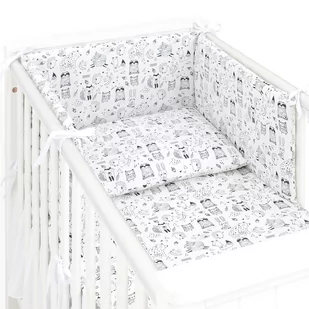 MAMO-TATO 3-el pościel dla niemowląt PREMIUM do łóżeczka 70x140 - Bór biały - Pościel dla dzieci - miniaturka - grafika 1
