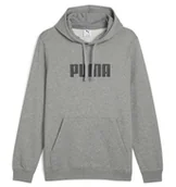 Bluzy męskie - Bluza PUMA ESS LOGO HOODIE szara typ kangurka z kapturem XXL - miniaturka - grafika 1