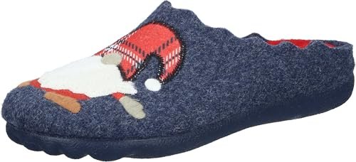 Manitu Home Damskie kapcie 320288-05, niebieskie (5), 37 EU, niebieski 5, 37 EU