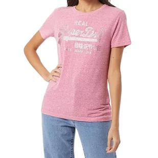 Koszulka damska Superdry Vl Tonal Glitter klasyczna -XS - Koszulki i topy damskie - miniaturka - grafika 1