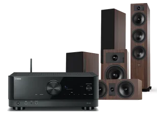 Kino domowe Yamaha RX-V4A (czarny) + Tesi 6 + 2 + 7 (mokka) - Kino domowe - miniaturka - grafika 1