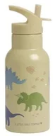 Kubki dla dzieci - Kubek ze słomką dla dzieci DINOSAURS 350 ml / A Little Lovely Company - miniaturka - grafika 1