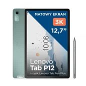 Tablety - Tablet LENOVO Tab P12 Matowy Ekran 12.7" 8/128 GB Wi-Fi Zielony + Rysik  - miniaturka - grafika 1