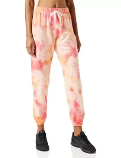 Spodnie damskie - Hurley Hurley Damskie spodnie casualowe W Tie Dye Fleece Jogger, czerńona pomarańcza S 3HKP0170-947 - grafika 1