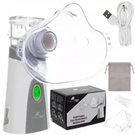 Inhalatory i akcesoria - Nebulizator Przenośny Siateczkowy dla Dzieci Dorosłych Cichy Maski Ustnik - miniaturka - grafika 1