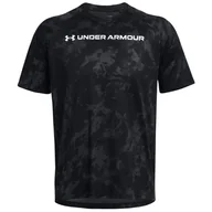 Koszulki sportowe męskie - Koszulka męska Under Armour Tech ABC Camo SS Rozmiar: M / Kolor: czarny - miniaturka - grafika 1