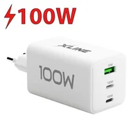 Ładowarki do telefonów - Ładowarka sieciowa XLINE WCG1003W 100W Biały - miniaturka - grafika 1