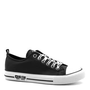 Buty sportowe damskie - Czarne tenisówki BIG STAR BSKK274096 - Neścior - grafika 1