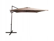 Parasole ogrodowe - DUŻY SOLIDNY ROZKŁADANY REGULOWANY PARASOL OGRODOWY 300CM AUSTIN BEŻOWY - miniaturka - grafika 1