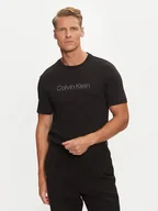 Koszulki męskie - Calvin Klein T-Shirt Raised Line Logo K10K113587 Czarny Regular Fit - miniaturka - grafika 1