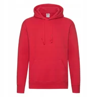Bluzy męskie - Bluza Męska Z Kapturem Hooded Sweat Czerwony r. L - miniaturka - grafika 1