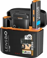 Mikrofony komputerowe - Mikrofon LensGo 2x Mikrofon Bezprzewodowy na USB USB-C TYPE-C i Mini Jack 3.5mm do Telefonu / 528C - miniaturka - grafika 1