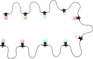 Zewnętrzny łańcuch świetlny z żarówkami 4,5m 10 LED 0,3W multikolor - Lampy ogrodowe - miniaturka - grafika 1