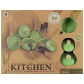 Zabawki AGD - Naczynia kuchenne metalowe zielone Mega Creative - miniaturka - grafika 1