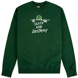 Thrasher bluza męska GONZ SAD LOGO CREW Forest Green - Bluzy męskie - miniaturka - grafika 1
