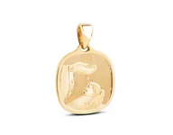 Biżuteria dla dzieci - ZŁOTY MEDALIK DLA DZIECKA NA CHRZEST PAMIĄTKA 14KT 585 + DEDYKACJA - miniaturka - grafika 1