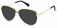 Okulary przeciwsłoneczne - Polaroid PLD 4103/S Black Gold / Grey Polarized - miniaturka - grafika 1