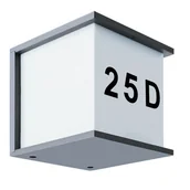 Lampy ogrodowe - Ideus Struhm Kinkiet zewnętrzny z numerem domu MAXIM E27 03687 - miniaturka - grafika 1