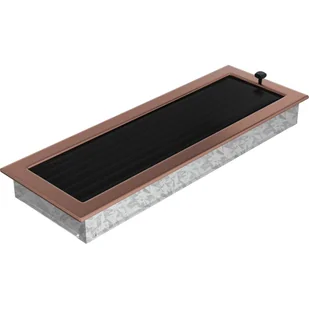 Kratki.pl KRATKA KOMINKOWA PROSTOKĄTNA MIEDŹ GALWANICZNE Z ŻALUZJĄ 170X490 MM 49MGX - Akcesoria kominkowe - miniaturka - grafika 2