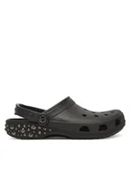 Klapki i japonki damskie - Crocs Klapki Classic Studded 211596 Czarny - miniaturka - grafika 1