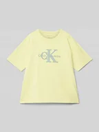 Koszulki dla chłopców - T-shirt z detalem z logo model ‘OTTOMAN’ - miniaturka - grafika 1