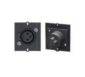 Gniazdka elektryczne - Bachmann 917.096 gniazdko elektryczne XLR Czarny - miniaturka - grafika 1