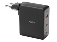 Ładowarki do telefonów - AUKEY Ładowarka podróżna US EU GaN 140W PD 2x USB-C USB-A PA-B7O - miniaturka - grafika 1