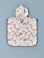 Body dla niemowląt - BELLA MAISON Muślinowy ręcznik kąpielowy ze wzorem z kapturem - 60 x 60 cm - miniaturka - grafika 1