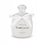 Świece - ŚWIECA ZAPACHOWA SILVER CANDLE HAND MADE VANILIA BIŻUTERIA BRANSOLETKA - miniaturka - grafika 1