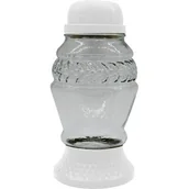 Lampiony i znicze - Znicz szklany solarny LA 273 SOL B 10,5 x 20 cm biały - miniaturka - grafika 1