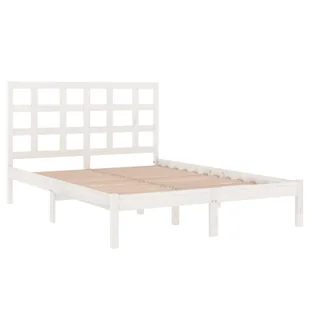 Lumarko Rama łóżka, biała, lite drewno, 140x200 cm - Łóżka Lumarko Rama łóżka, biała, lite drewno, 140x200 cm - Łóżka - miniaturka - grafika 5